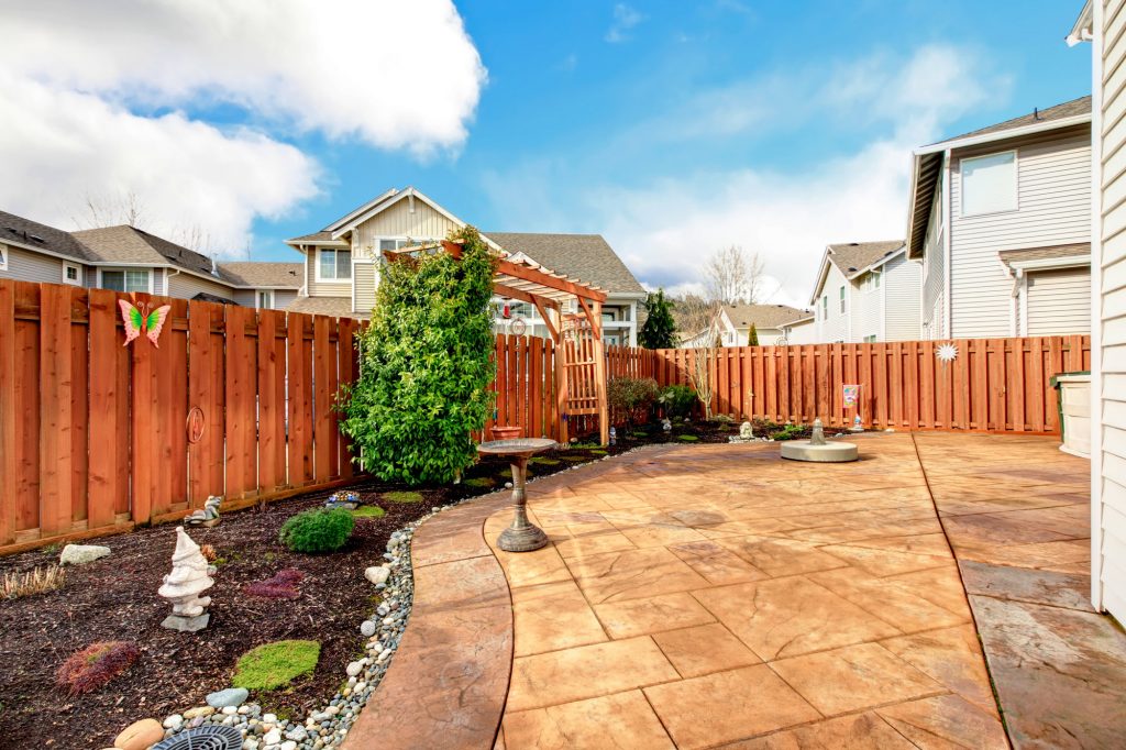 Beautiful backyard fence