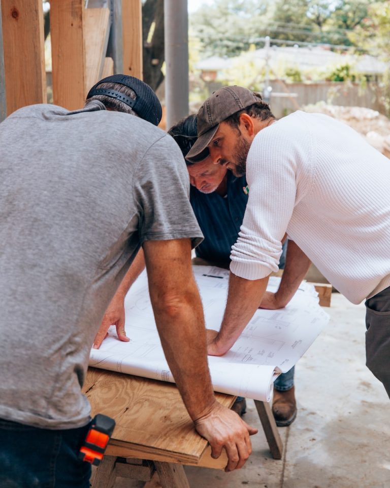 Fence installation planning by the team