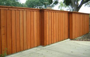 Wood fence