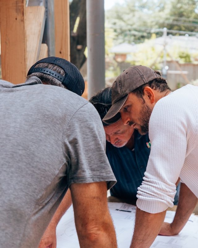Fence installation planning by the team
